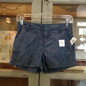 Blue jean shorts (mini shorts) standard